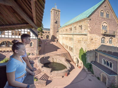 Blick vom Südturm der Wartburg