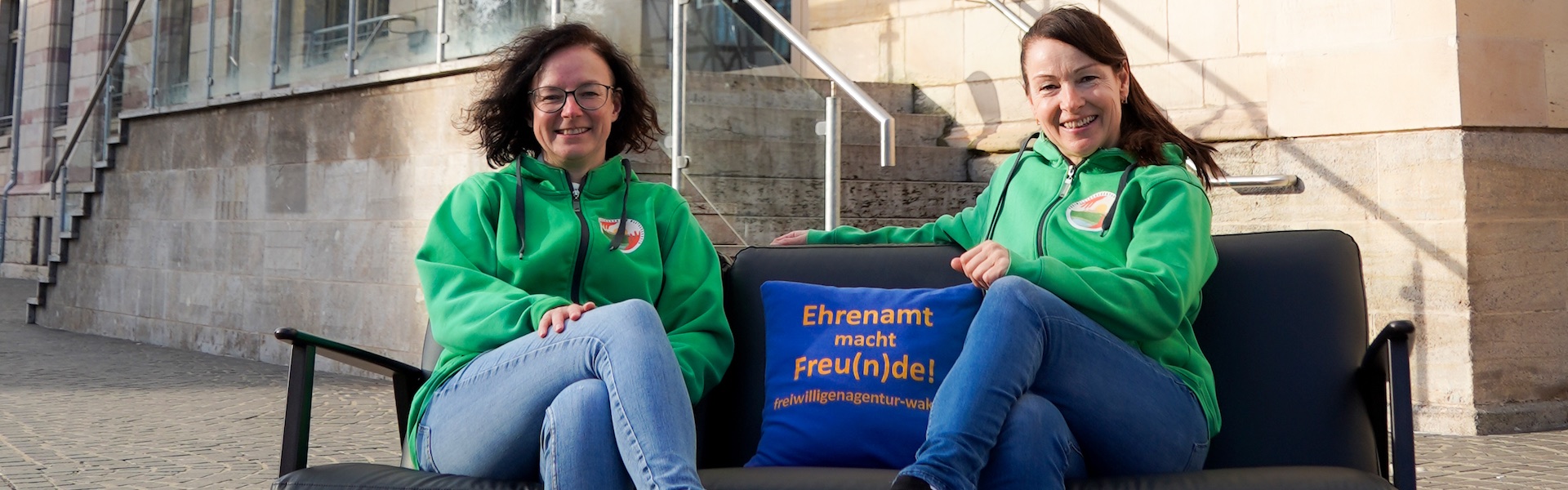 Katrin Biermann und Katrin Knüpfer von der Freiwilligenagentur Wartburgkreis