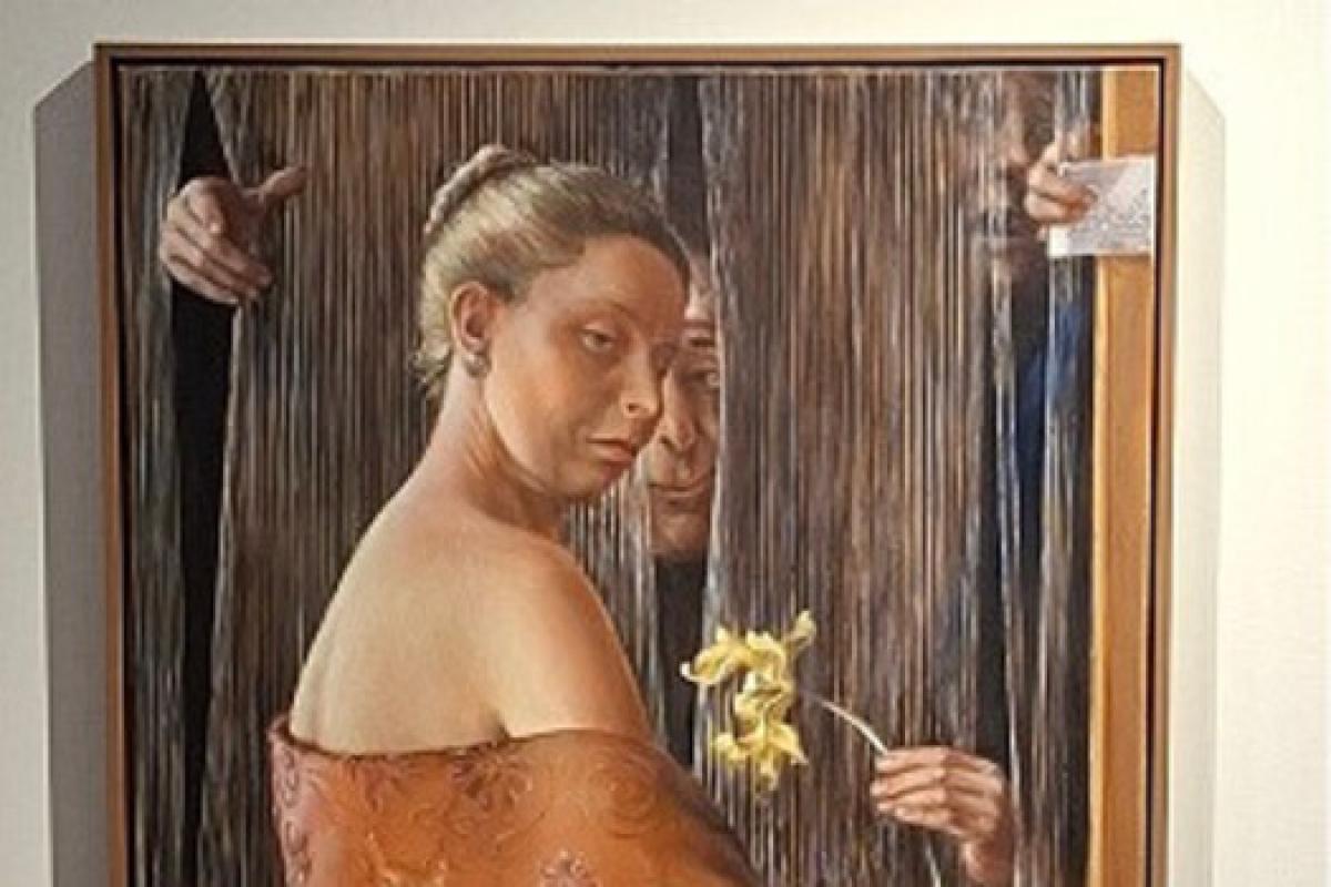 Bild zur Veranstaltung: Künstlergespräch mit der Malerin Claudia Hauptmann und dem Museumsdirektor Dr. Reinhold Brunner
